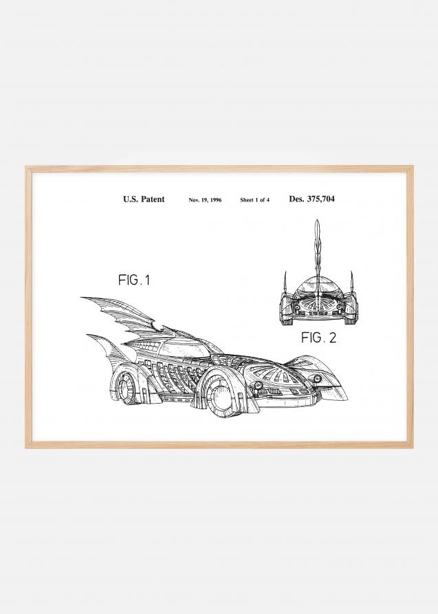 Disegni di brevetti - Batman - Batmobile 1996 I Poster