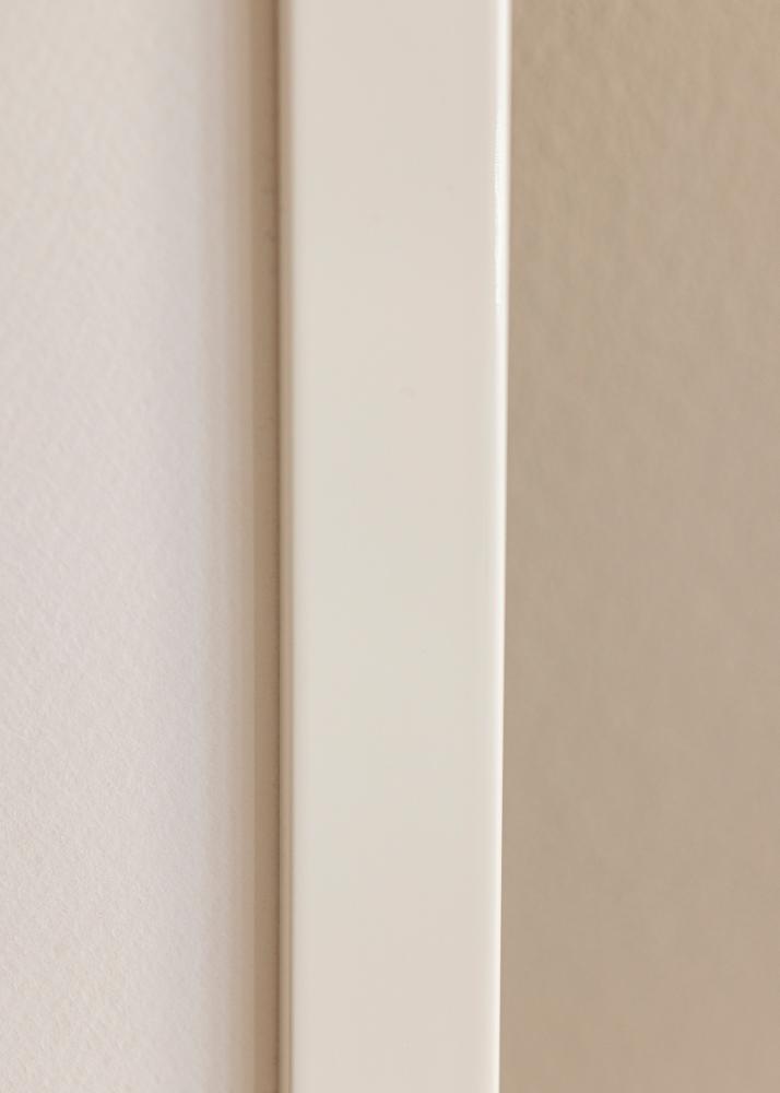 Cornice White Wood Glossy - Dimensioni personalizzabili