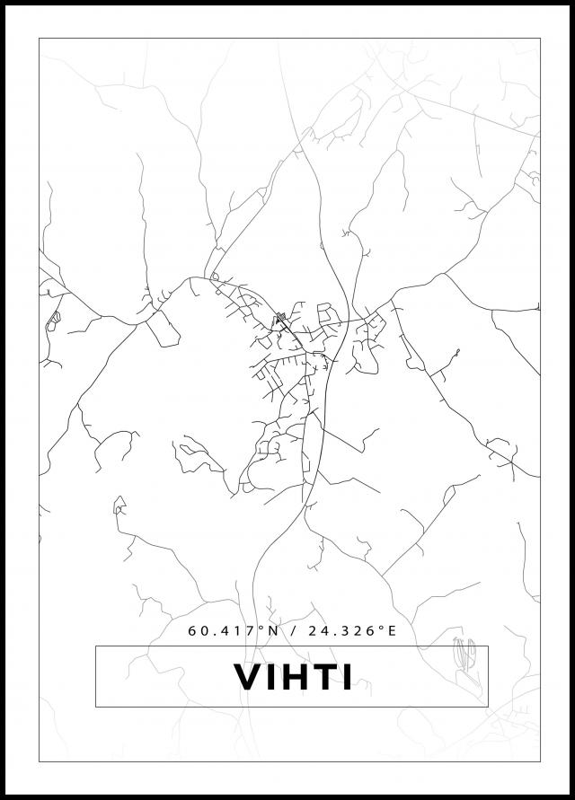 Mappa - Vihti - Poster bianco
