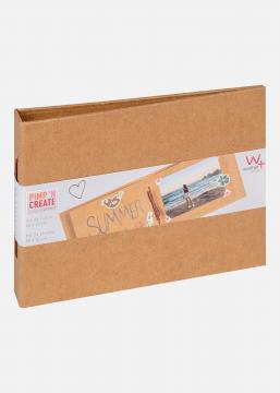 Pac Mini Album Marrone - 15,5x11 cm (12 Marroni sidor / 6 fogli)