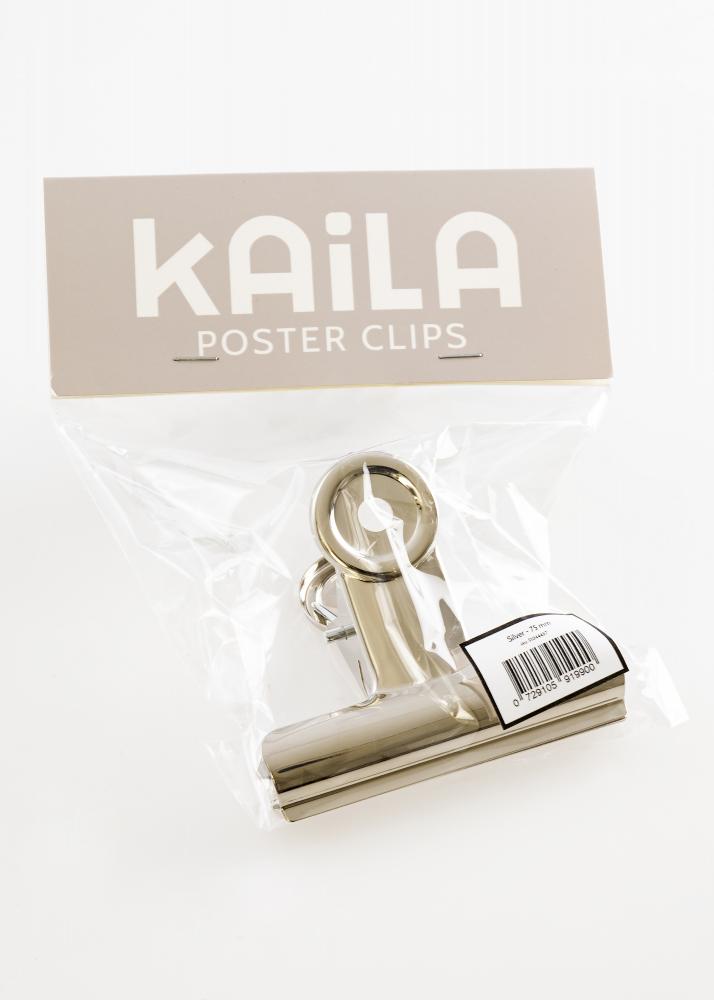 KAILA Poster Clip Argento - 75 mm