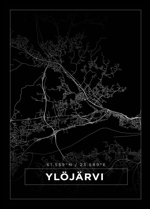 Mappa - Ylöjärvi - Poster nero
