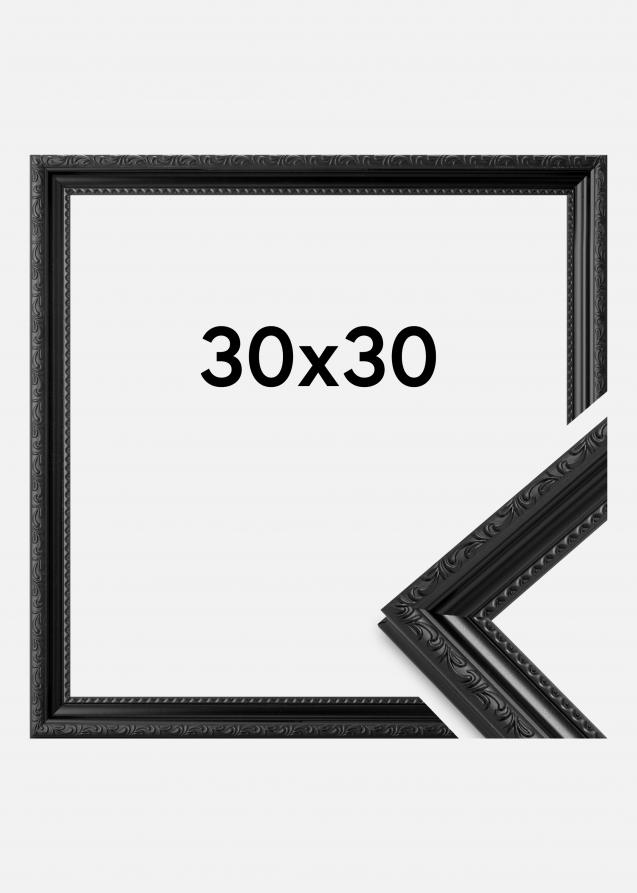 Cornice Abisko Vetro acrilico Nero 30x30 cm