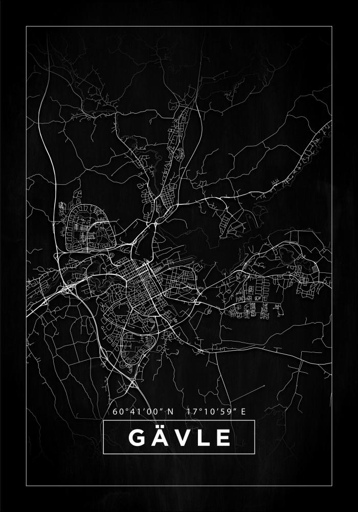 Mappa - Gvle - Poster nero