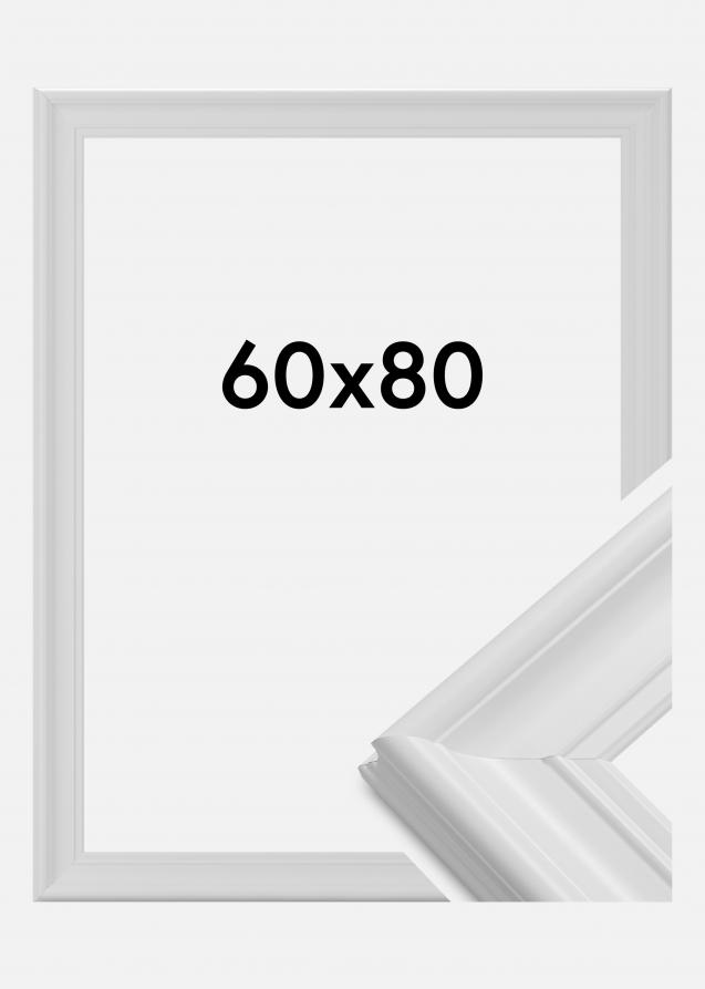 Cornice Mora Premium Vetro acrilico Bianco 60x80 cm