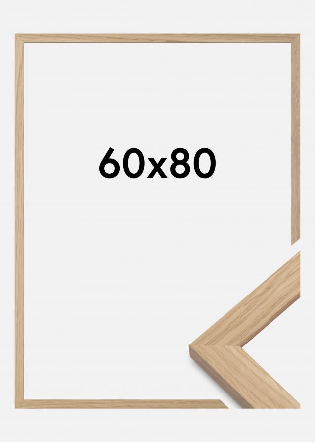 Cornice Oak Wood Vetro acrilico 60x80 cm