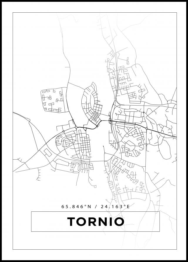 Mappa - Tornio - Poster bianco