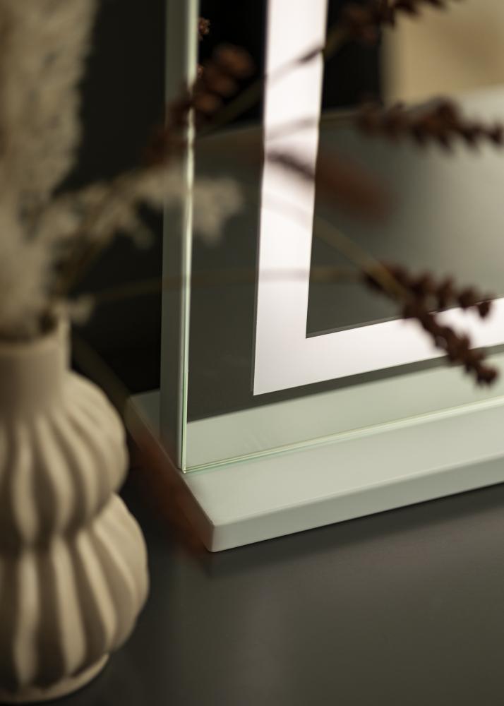 KAILA Specchio per trucco Vanity LED Bianco 80x65 cm