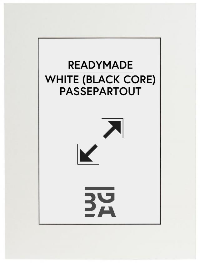 Passe-partout Bianco A4 (Bordo interno nero) 21x29,7 cm (14x19,5 cm)