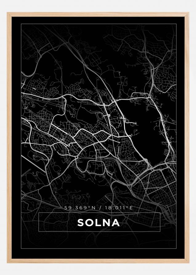 Mappa - Solna - Poster nero