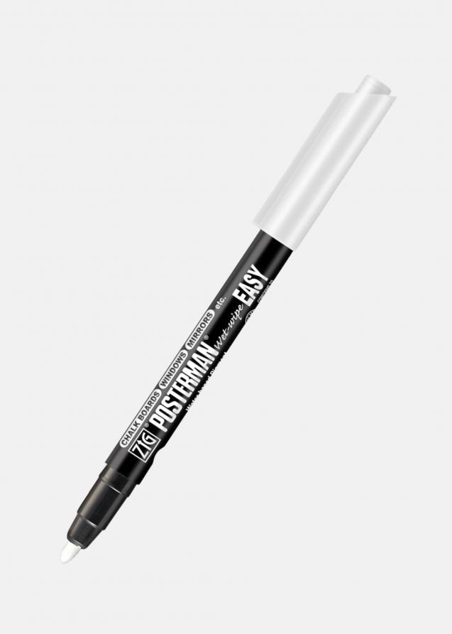 Penna ZIG a gesso liquido bianco - 1,5-3 mm