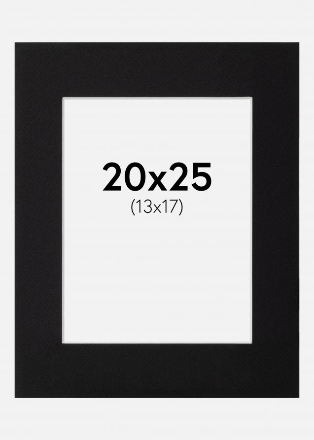Passe-partout Nero Standard (Bordo interno bianco) 20x25 cm (13x17)