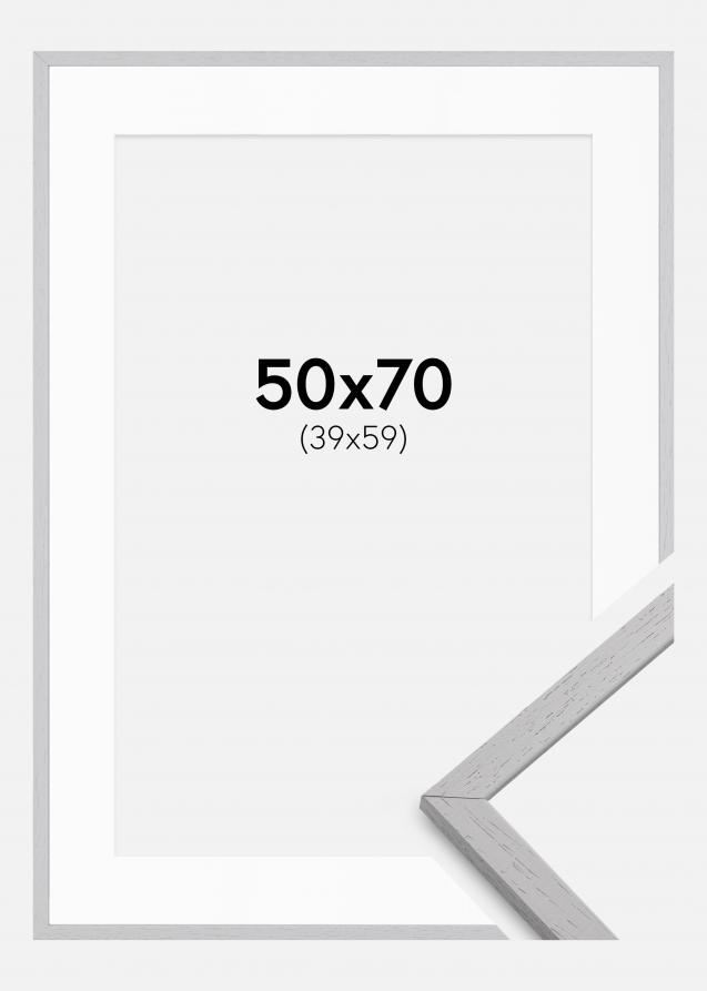 Cornice Edsbyn Grey 50x70 cm - Passe-partout Bianco 40x60 cm