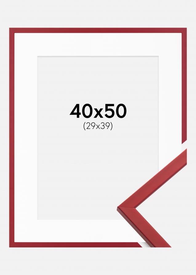 Cornice Edsbyn Rosso 40x50 cm - Passe-partout Bianco 30x40 cm