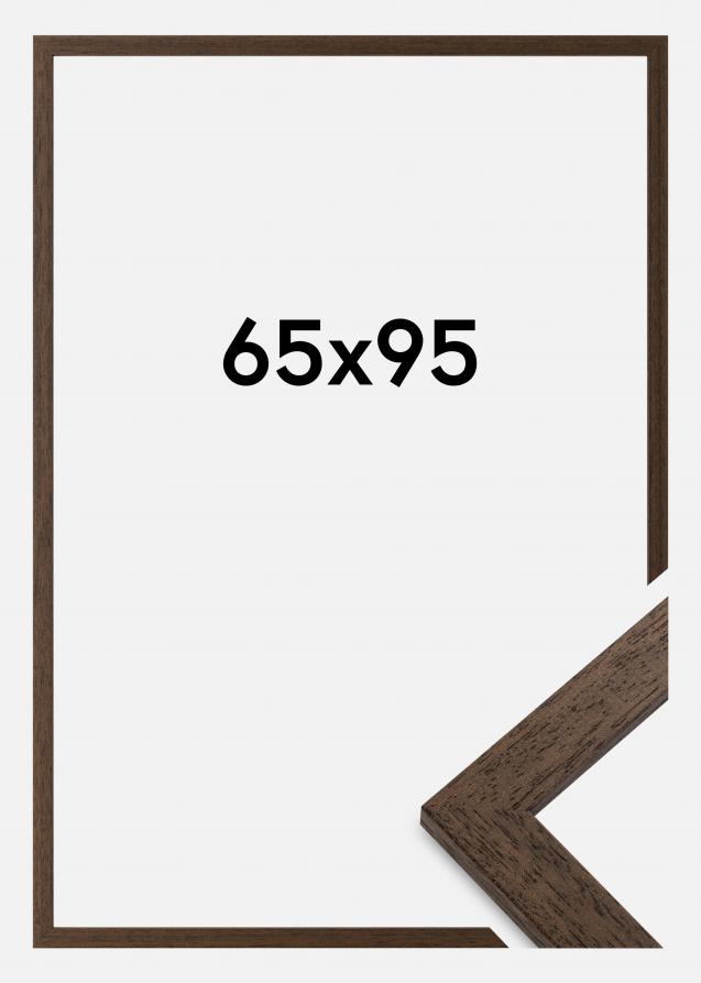 Cornice Brown Wood Vetro acrilico 65x95 cm