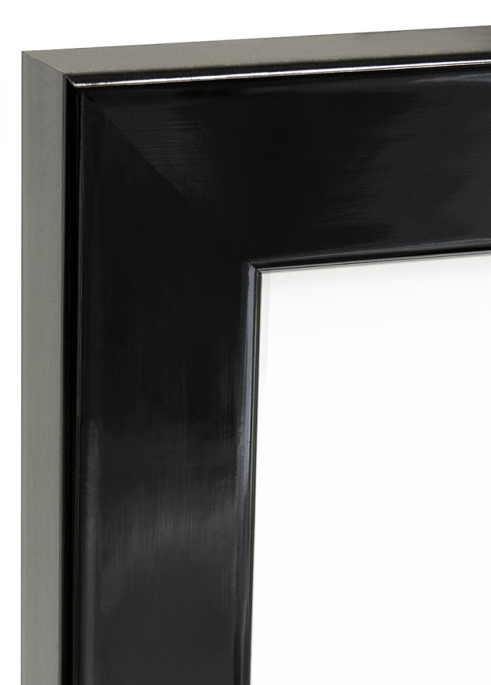 Cornice Uppsala Vetro acrilico Nero Laccato lucido 50x60 cm