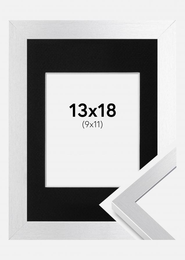 Cornice Selection Argento 13x18 cm - Passe-partout Nero 10x12 cm