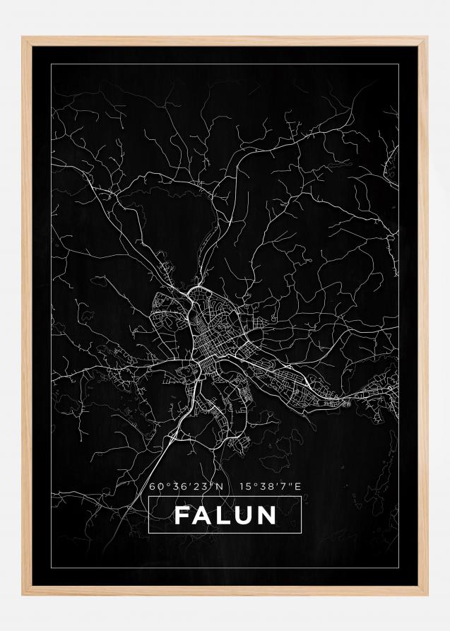 Mappa - Falun - Poster nero