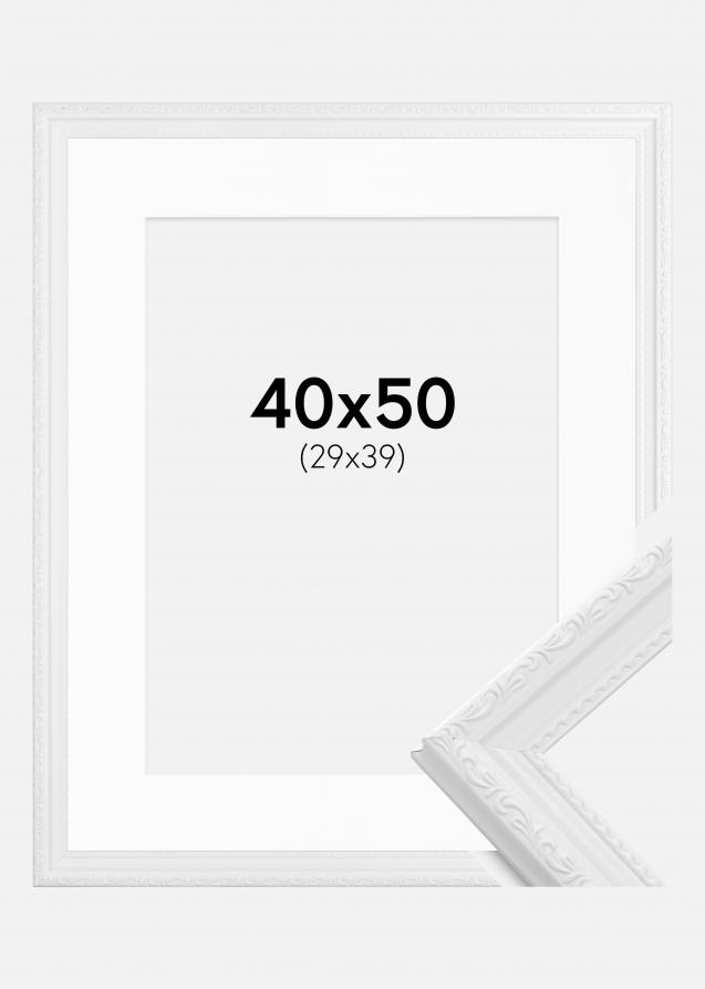 Cornice Abisko Bianco 40x50 cm - Passe-partout Bianco 30x40 cm