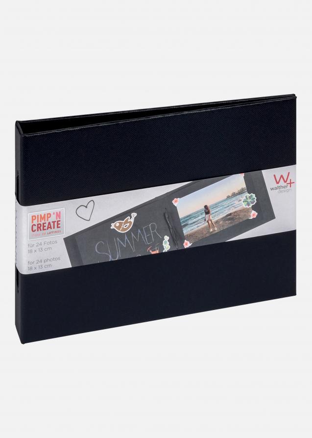 Pac Mini Album Nero - 15,5x11 cm (12 Pagine nere / 6 fogli)