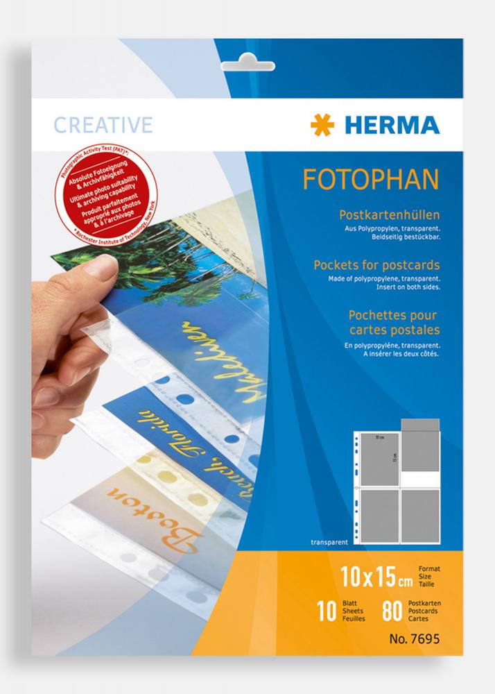 Herma Fogli portafoto per cartoline - 10 blad