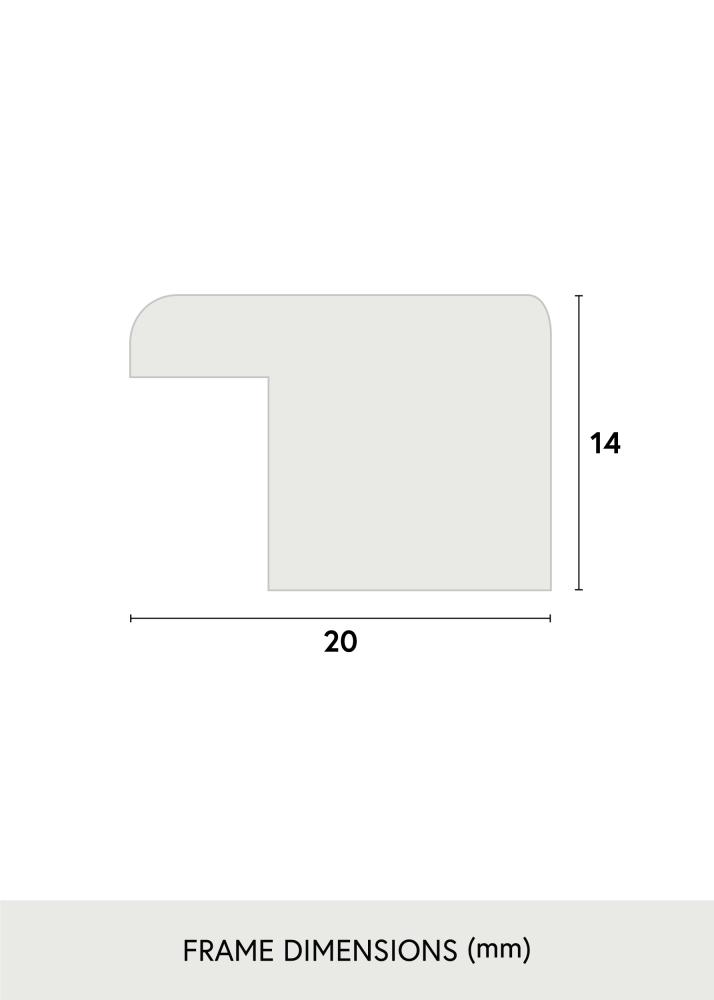 Cornice Stilren Bianco 30x40 cm - Passe-partout Bianco 21x29,7 cm (A4)