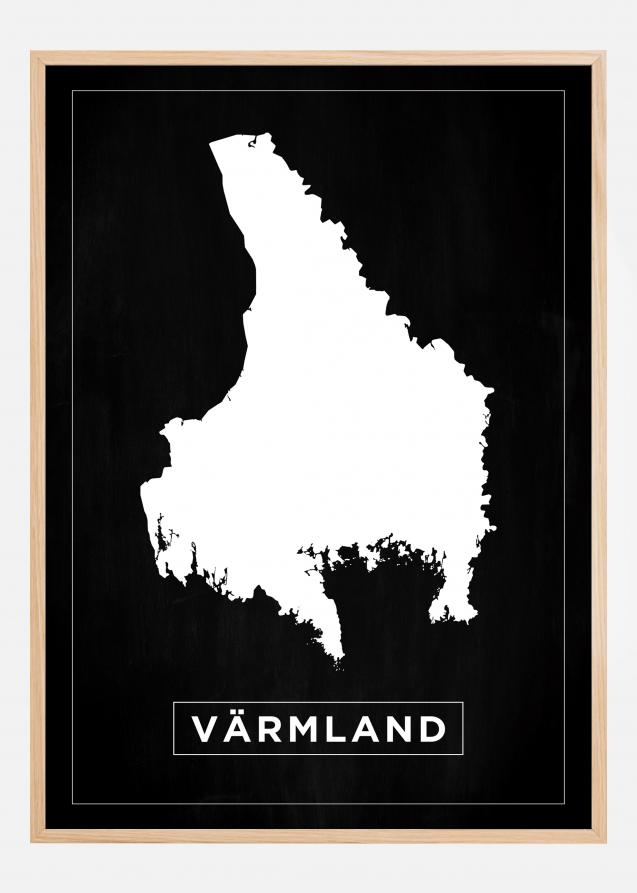 Mappa - Värmland - Poster nero