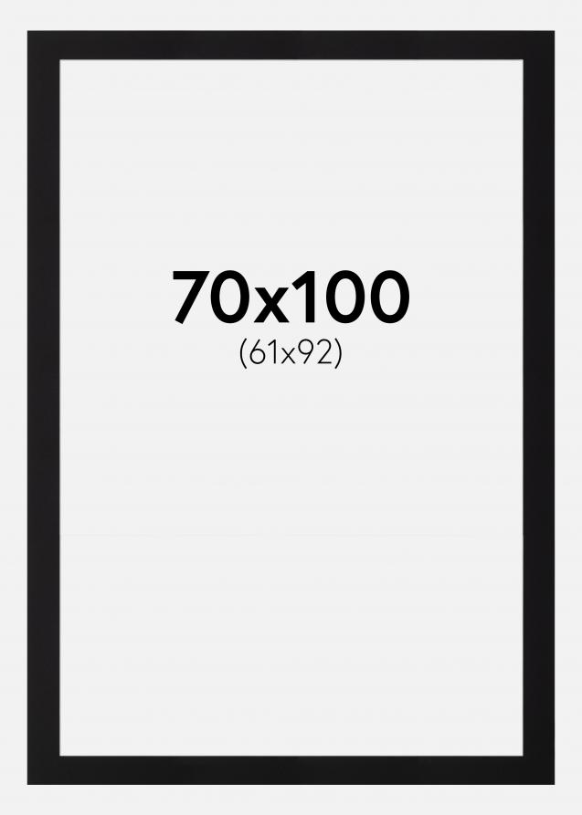 Passe-partout Nero Standard (Bordo interno bianco) 70x100 cm (61x92)