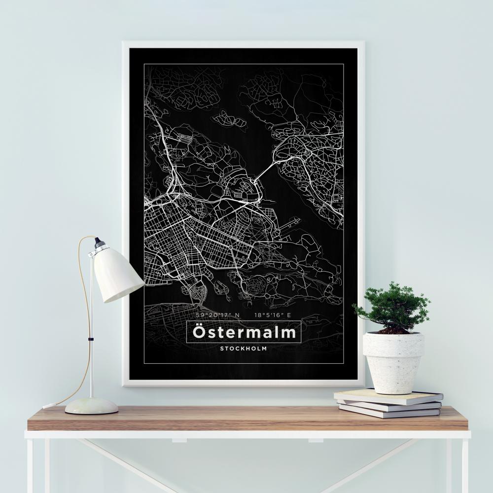 Mappa - stermalm - Poster nero