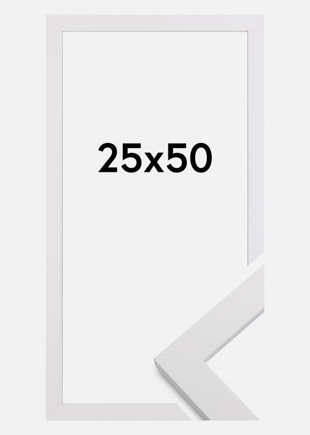 Cornice White Wood Vetro acrilico 25x50 cm