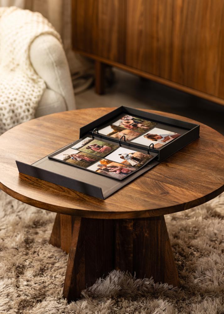 KAILA OUR LOVE Story Black - Coffee Table Photo Album (60 Pagine nere)