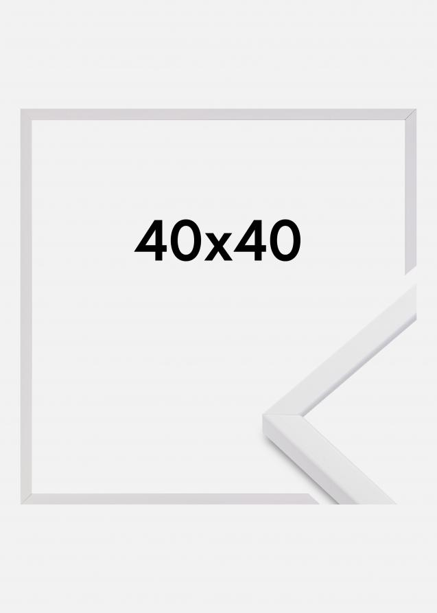 Cornice E-Line Vetro acrilico Bianco 40x40 cm
