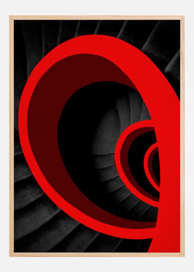 A red spiral Poster