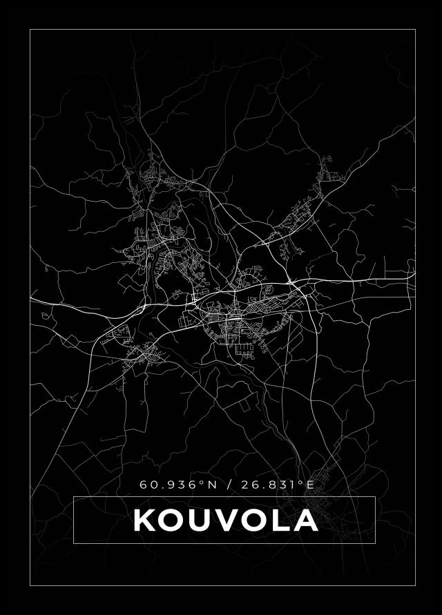 Mappa - Kouvola - Poster nero