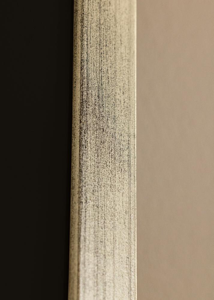 Cornice Stilren Argento 60x60 cm - Passe-partout Nero 50x50 cm
