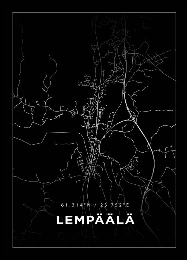 Mappa - Lempäälä - Poster nero