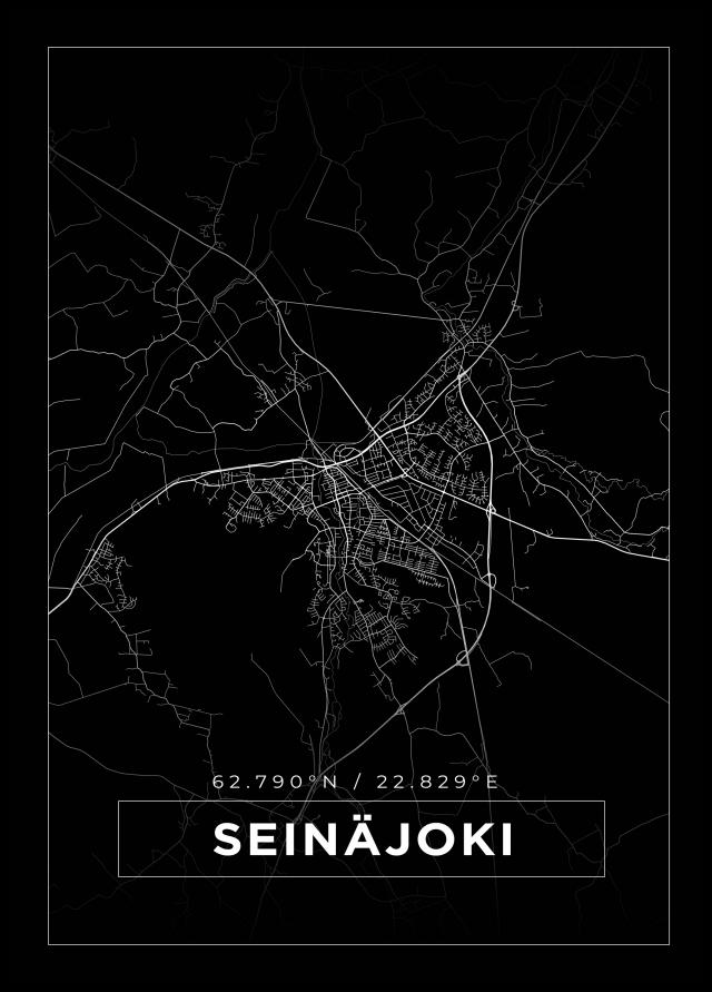 Mappa - Seinäjoki - Poster nero