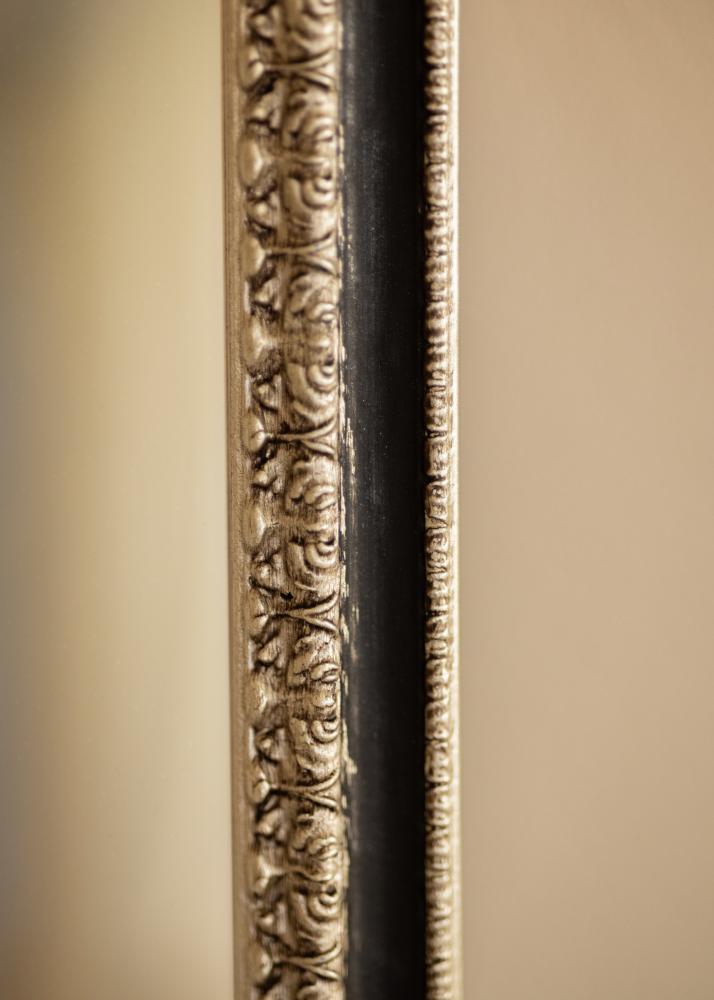 Specchio Drottningholm Argento II - Misure personalizzate