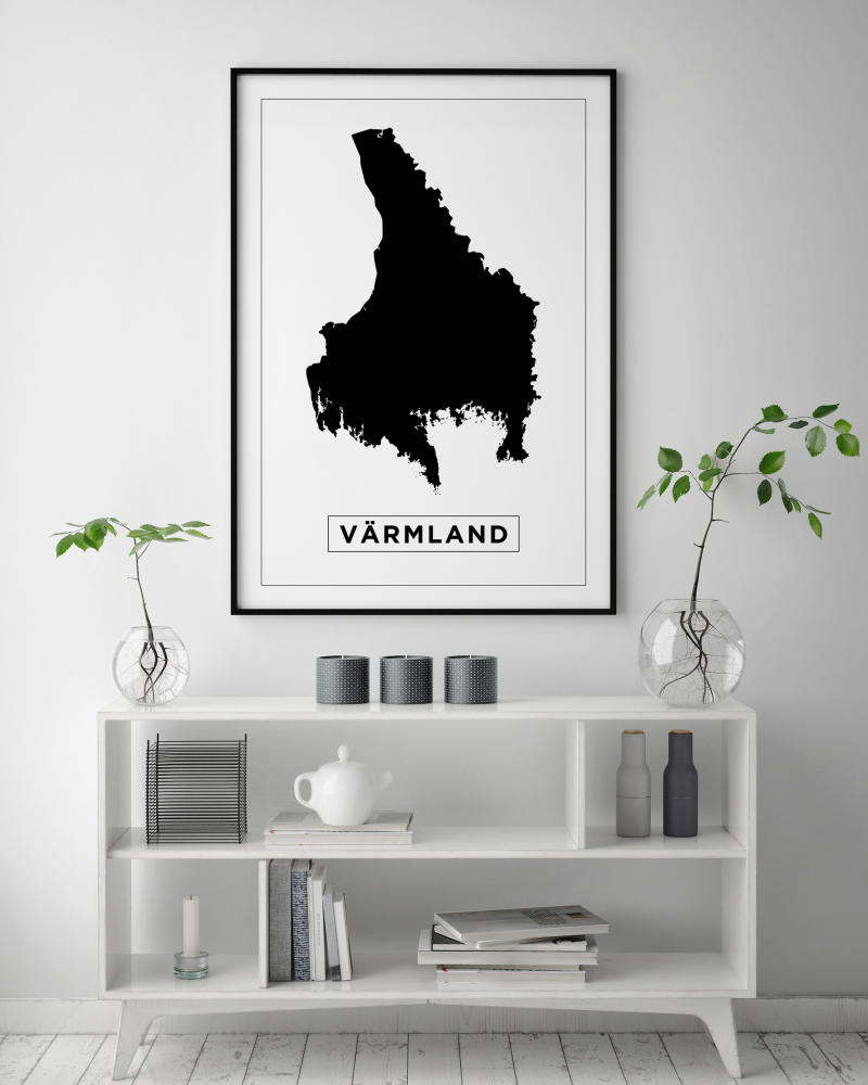 Mappa - Vrmland - Poster bianco