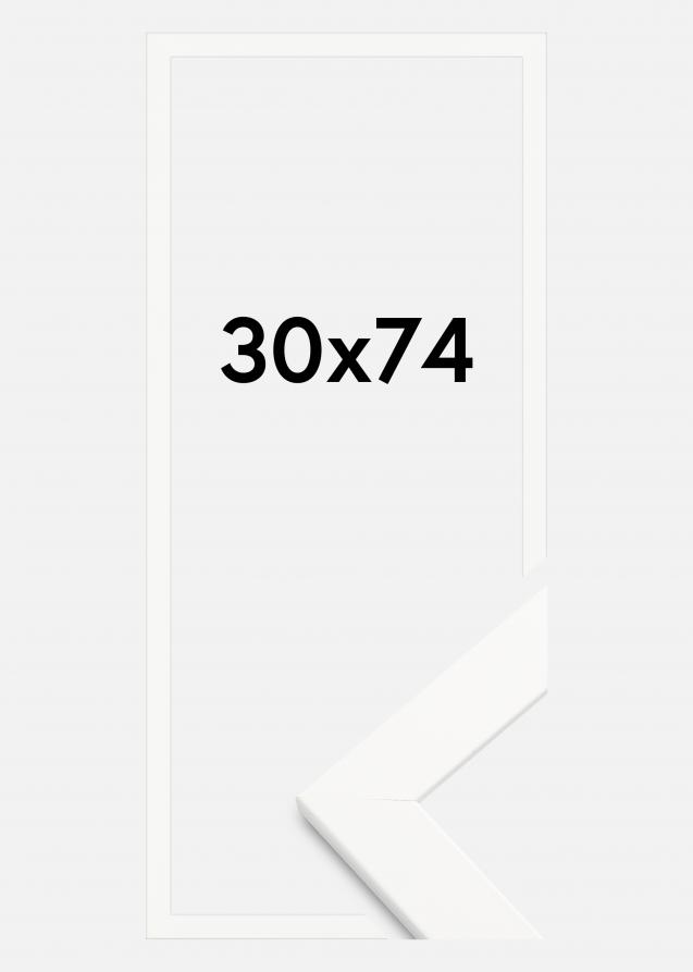 Cornice Trendline Vetro acrilico Bianco 30x74 cm