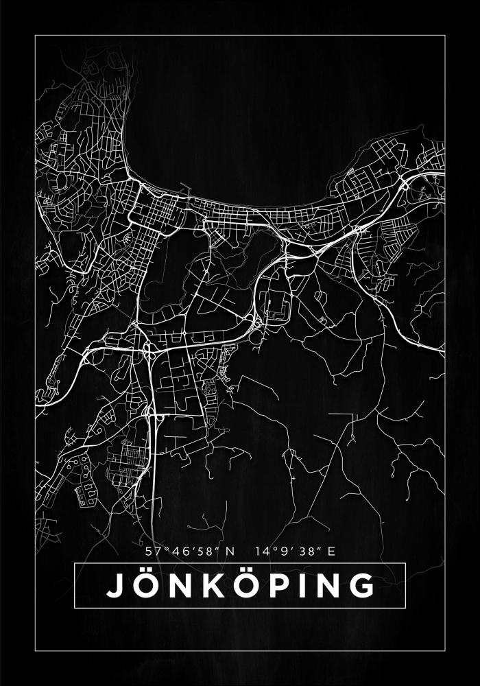 Mappa - Jnkping - Poster nero