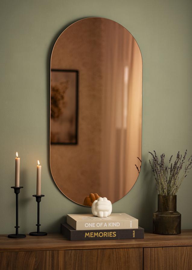 KAILA Specchio Ovale Rose Gold 50x100 cm