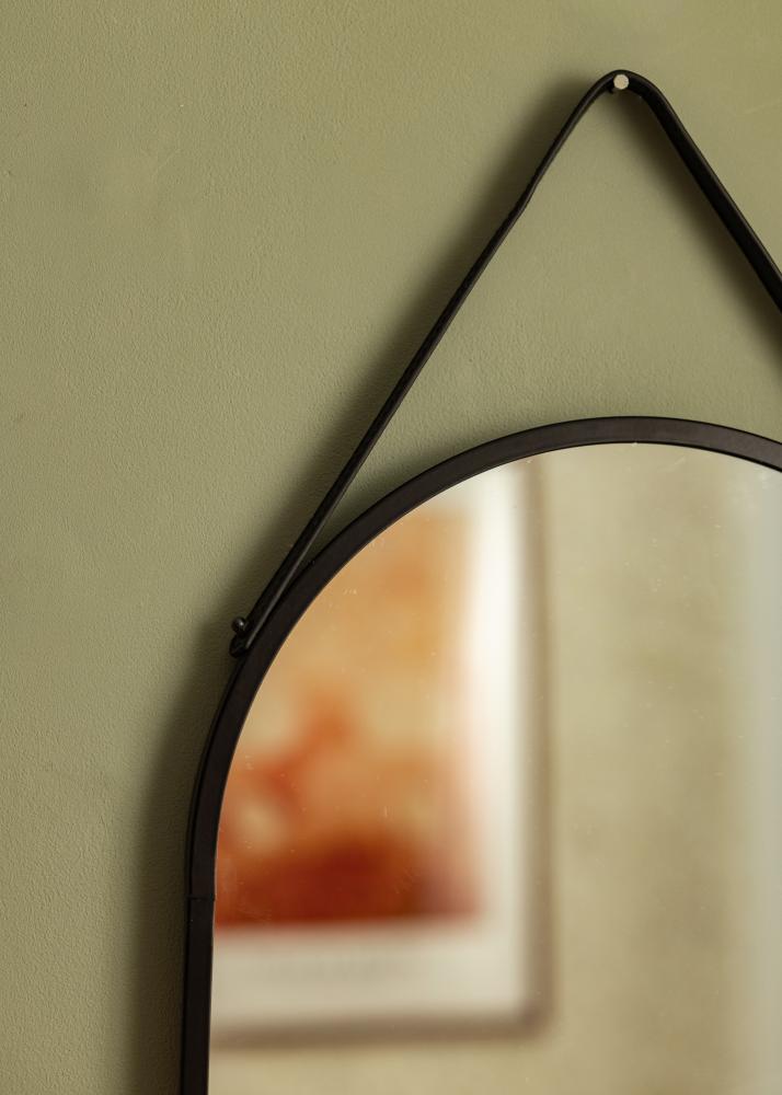 Specchio Trapani Nero 35x60 cm