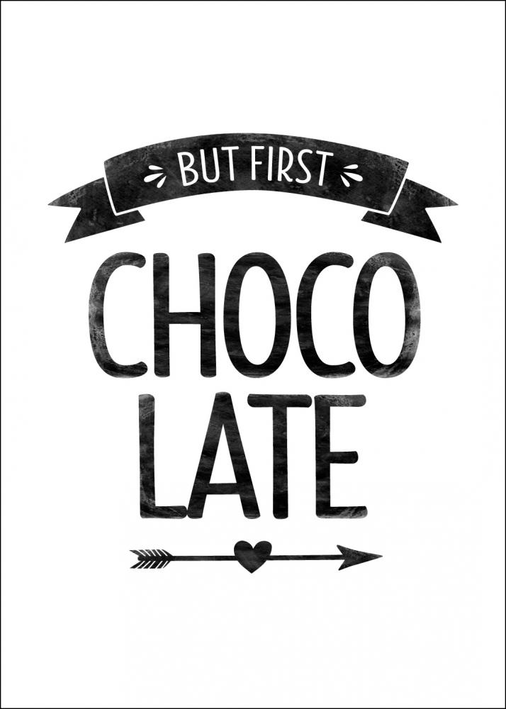 But first chocolate Rtro Poster