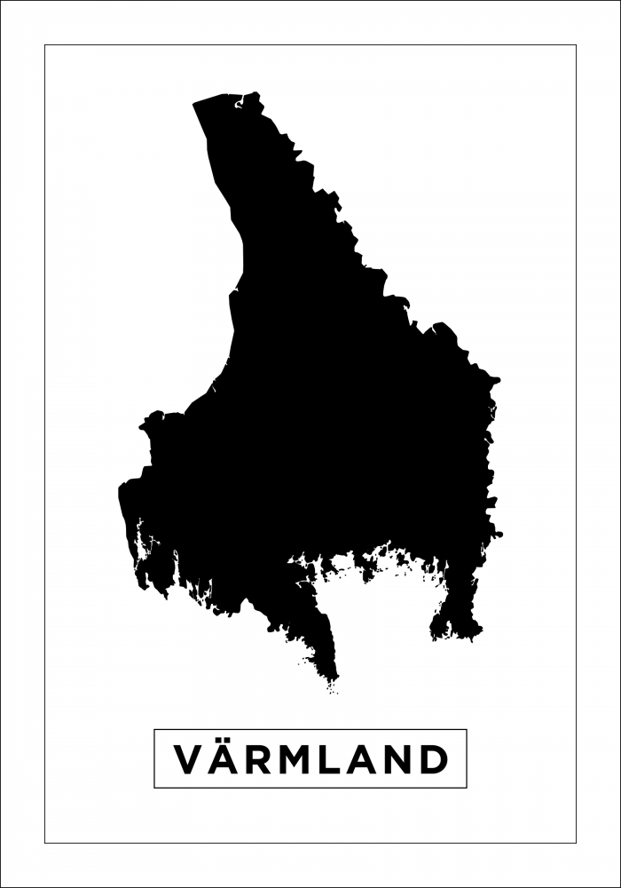 Mappa - Vrmland - Poster bianco