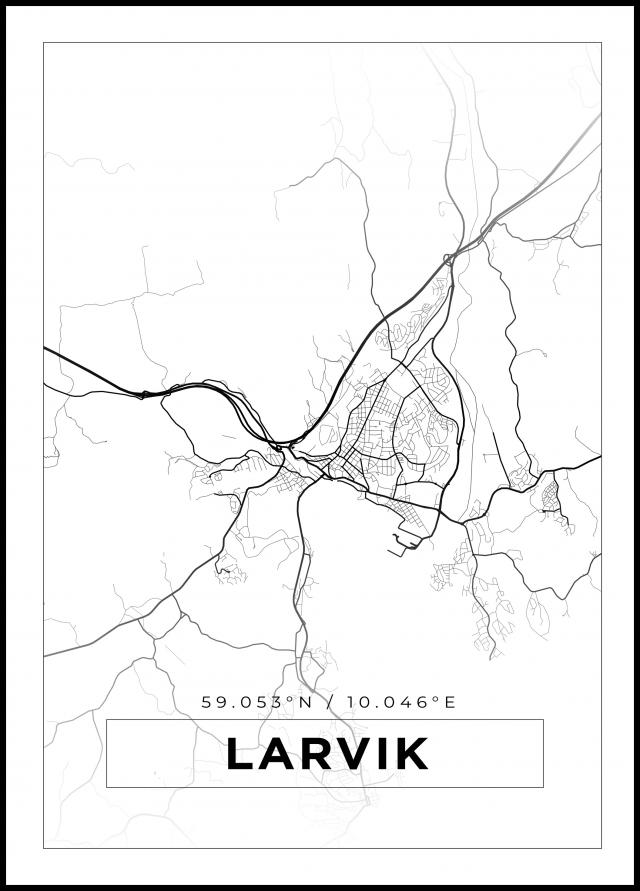 Mappa - Lavrik - Poster bianco