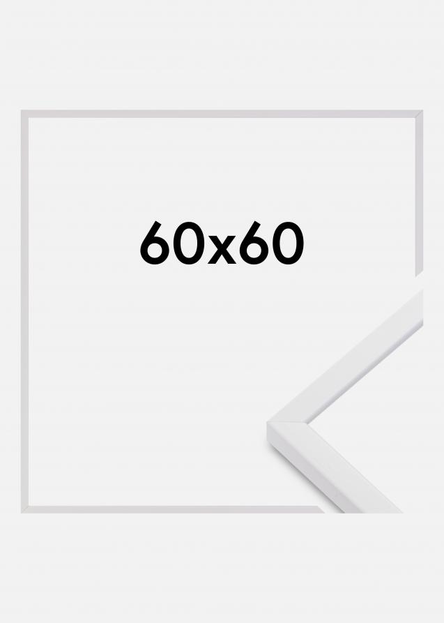 Cornice E-Line Vetro acrilico Bianco 60x60 cm