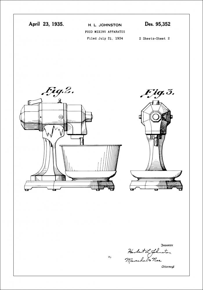 Disegni di brevetti - Mixer II Poster