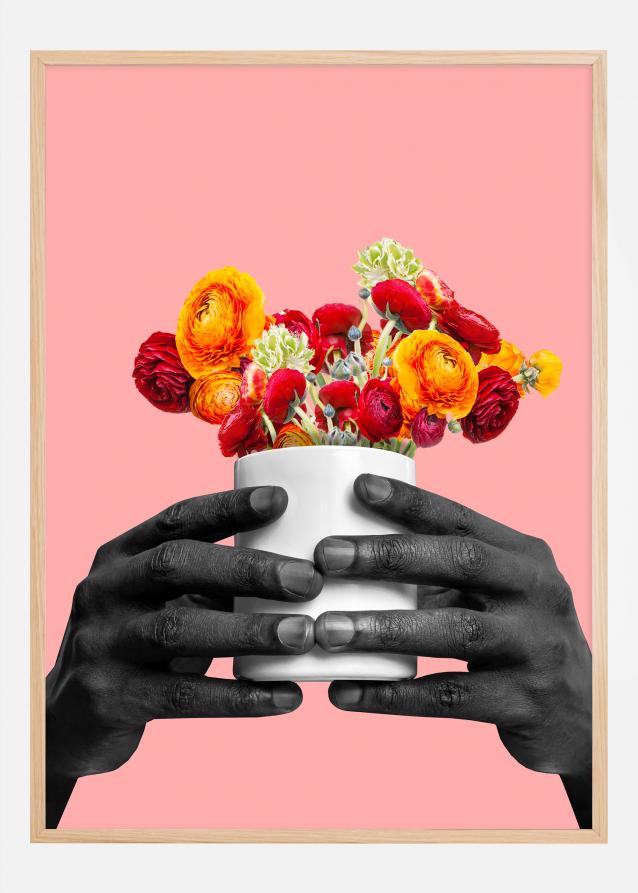 A cup of flowers Poster