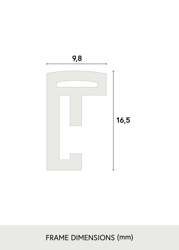 Cornice Scandi Vetro acrilico Nero 32,9x48,3 cm (A3+)